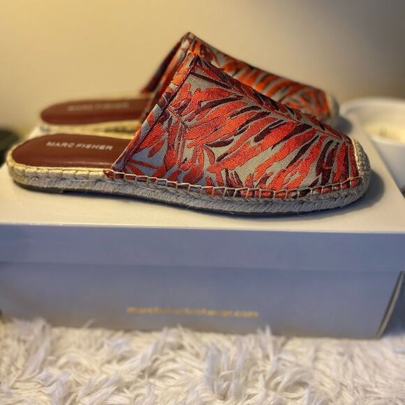 Marc Fisher New With Box Sz 8 1/2 Espadrille Slip On Colorful - Picture 3 of 11